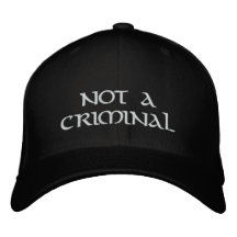 NO UN GORRA CRIMINAL GORRAS BORDADAS