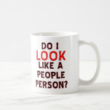No una taza divertida de la persona de la gente