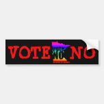 NO VOTE NINGUNA ENMIENDA DE LA BODA ETIQUETA DE PARACHOQUE