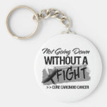 No yendo abajo sin una lucha - cáncer carcinoide llavero personalizado