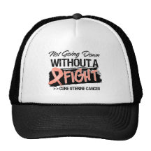 No yendo abajo sin una lucha - cáncer uterino gorros  