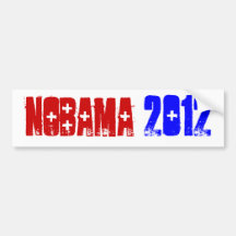 NOBAMA 2012 ETIQUETA DE PARACHOQUE