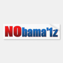Nobama 2012 - Ningún Obama Etiqueta De Parachoque