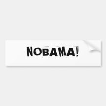 ¡NOBAMA! ETIQUETA DE PARACHOQUE