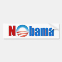 Nobama - ningún Obama Pegatina De Parachoque