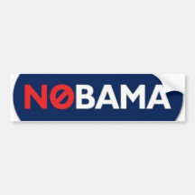 NOBAMA PEGATINA DE PARACHOQUE