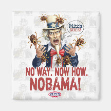 Nobama Politicks chupa el engranaje Imanes De Nevera