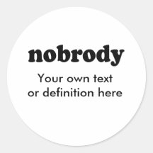 NOBRODY PEGATINAS  