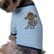 Noche de la Mono-Película del calcetín Camisetas Mascota