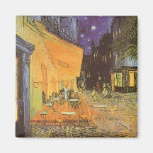 Noche de la terraza del café, impresionismo del vi iman