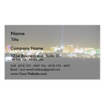 Noche de Las Vegas Plantilla De Tarjeta Personal