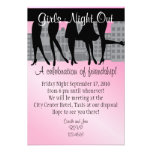 Noche de los chicas hacia fuera invitacion personal 