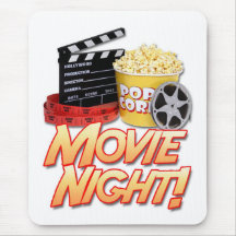 NOCHE de PELÍCULA Mousepad Tapetes De Raton