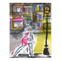 Noche de San Telmo - tango Tarjetas Postales