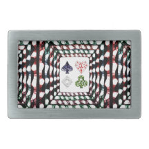 Noche del juego hebilla de cinturón rectangular