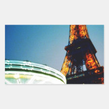 Noche dos de Eiffel Pegatinas
