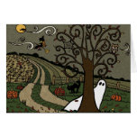 Noche en el país - tarjeta de Halloween de felicit