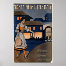 Noche en poca Italia Posters