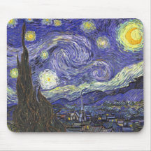 Noche estrellada de Van Gogh, impresionismo del po Alfombrillas De Raton
