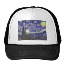 Noche estrellada de Van Gogh, impresionismo del po Gorros