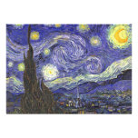 Noche estrellada de Van Gogh, impresionismo del po Invitación Personalizada