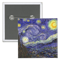 Noche estrellada de Van Gogh, impresionismo del po Pin