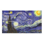 Noche estrellada de Van Gogh, impresionismo del po Tarjetas De Visita