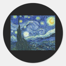 Noche estrellada de Van Gogh Pegatinas