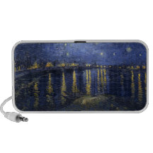 Noche estrellada de Van Gogh sobre el altavoz de R