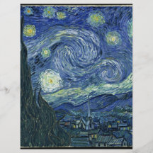 Noche estrellada de Van Gogh Tarjetas Informativas