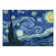 Noche estrellada de Van Gogh Tarjeton