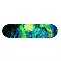 Noche estrellada de Vincent van Gogh aumentada Patín Personalizado