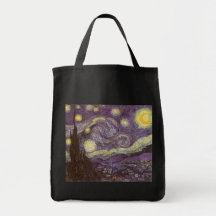 Noche estrellada de Vincent van Gogh Bolsa Lienzo