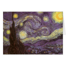 Noche estrellada de Vincent van Gogh Felicitación
