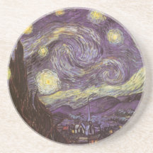 Noche estrellada de Vincent van Gogh Posavasos Cerveza