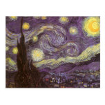 Noche estrellada de Vincent van Gogh Tarjetas Postales