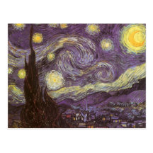 Noche estrellada de Vincent van Gogh Tarjetas Postales