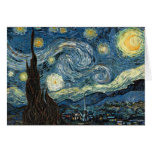 Noche estrellada de Vincent van Gogh Tarjeton