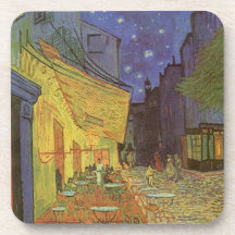 Noche estrellada del café de Vincent van Gogh Parí Posavasos