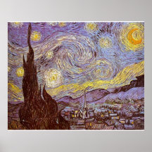 Noche estrellada del poster de Van Gogh