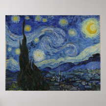 Noche estrellada por el poster de Van Gogh