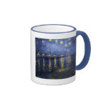 Noche estrellada sobre el café Mug2 de Rhone Tazas