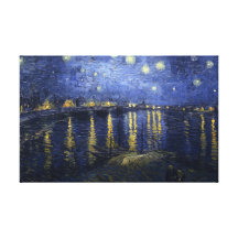 Noche estrellada sobre el Rhone - el Van Gogh (188 Impresiones En Lona