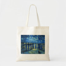 Noche estrellada sobre el Rhone Vincent van Gogh Bolsa De Mano