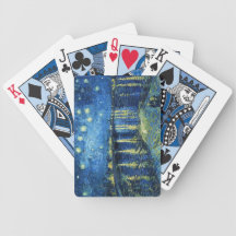 Noche estrellada sobre el Rhone Vincent van Gogh Cartas De Juego