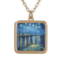 Noche estrellada sobre el Rhone Vincent van Gogh Joyerías