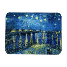 Noche estrellada sobre el Rhone Vincent van Gogh Imán De Vinilo