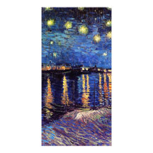 Noche estrellada sobre el Rhone, Vincent van Gogh Tarjetas Fotograficas