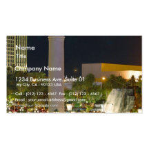 Noche Venitian de Las Vegas de los pilares Tarjetas De Visita