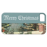Nochebuena pasada de moda del reno del St. Nick iPhone 5 Case-Mate Cárcasa